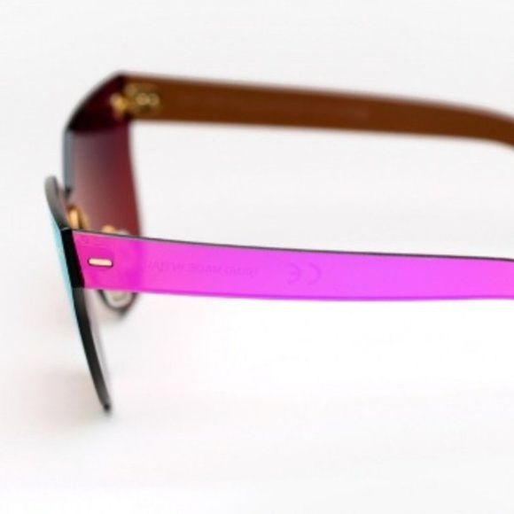 RetroSuperFuture Hot Pink Mirrored Sunglasses main image 6